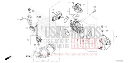 CORPS DE PAPILLON/INJECTEUR DE CARBURANT NSS125ADT de 2026